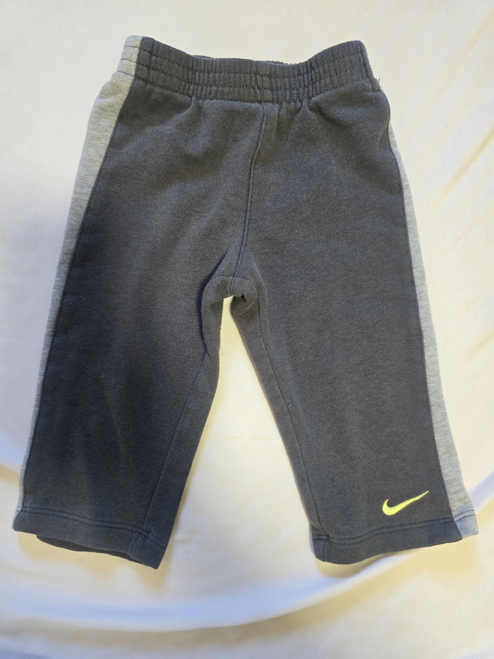 Nike Toddler Boys Fleece Pants Gray Athletic Logo Size 18 Months